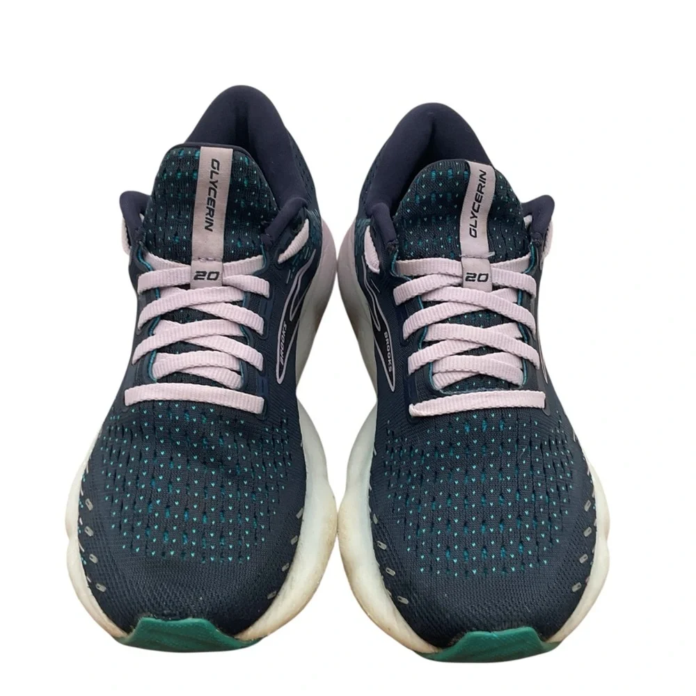 Brooks‎ Glycerin 20 Navy and Teal Running Shoes size 8.5